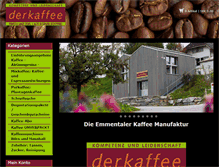 Tablet Screenshot of derkaffeeshop.ch